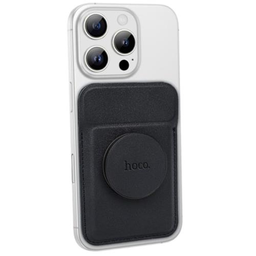 Hoco GT6 Tarjetero Magsafe con Soporte Negro