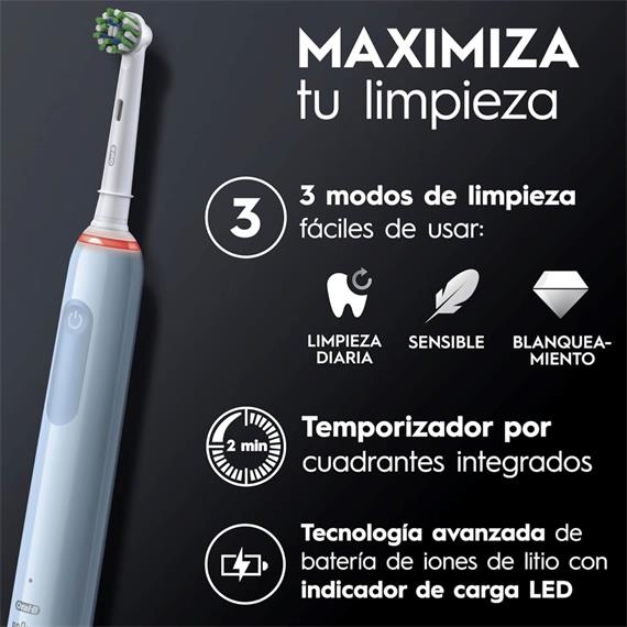 Braun Oral-B Cepillo Profesional 3 Clean & Protect Azul (D505.523.3)