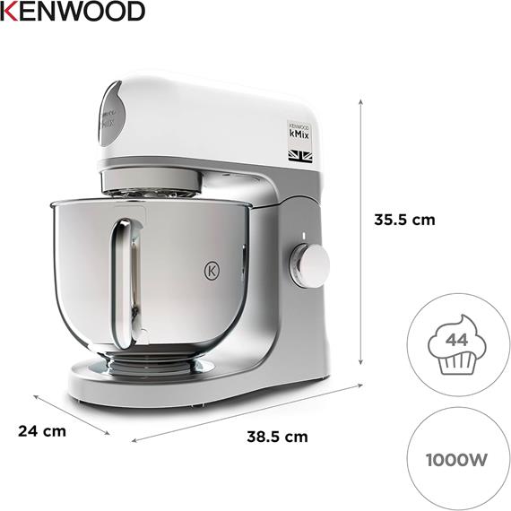 Kenwood KMX750 Robot Cocina Amasadora 1.000W 5L Blanco