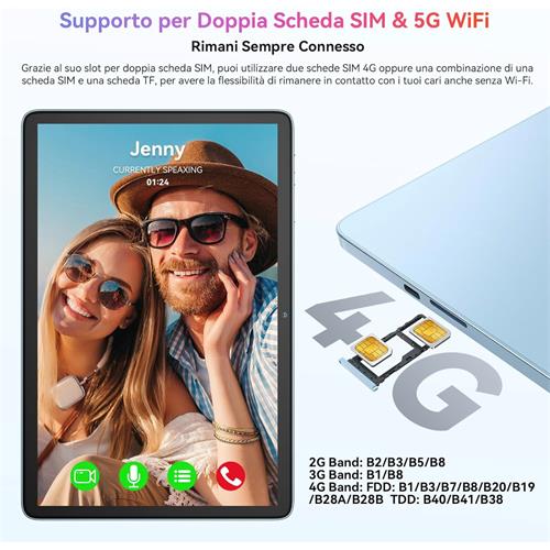 Blackview Tab 60 Pro 10.1" 4GB+8GB 128GB  4G LTE Algae Green