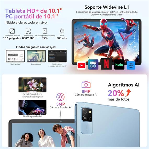 Blackview Tab 60 Pro 10.1" 4GB+8GB 128GB  4G LTE Algae Green