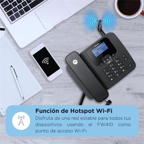 Motorola FW410L Teléfono de Sobremesa con tarjeta SIM 4G
