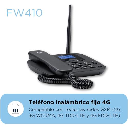 Motorola FW410L Teléfono de Sobremesa con tarjeta SIM 4G