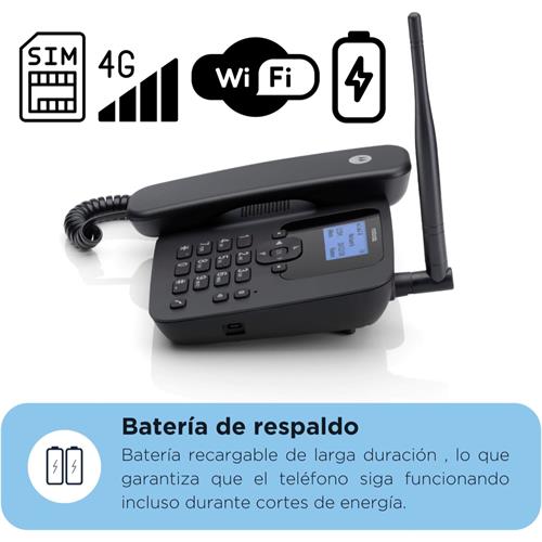 Motorola FW410L Teléfono de Sobremesa con tarjeta SIM 4G