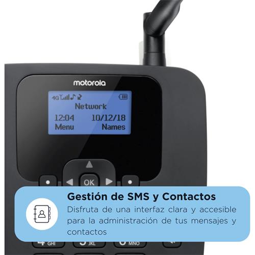 Motorola FW410L Teléfono de Sobremesa con tarjeta SIM 4G