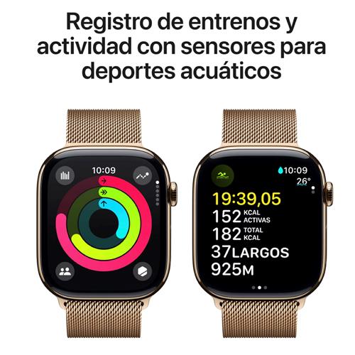 Apple Watch Serie 10 GPS+ Celullar 42mm Gold Titanium (MX083QL/A)