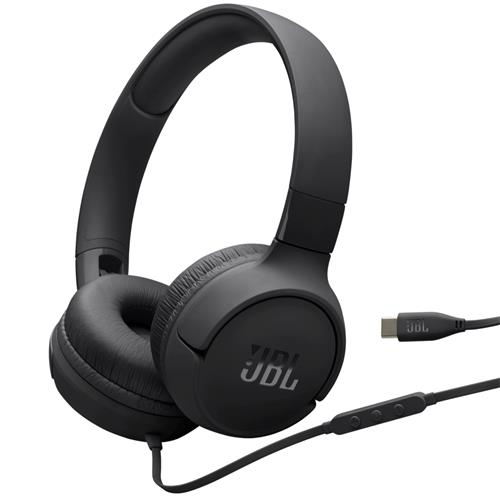 Jbl Tune 520C Auricular con cable y conexión USB-C Negro
