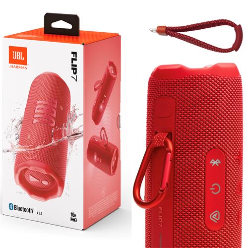 Jbl Flip 7 Altavoz Bluetooth portátil IP68 con Auracast Rojo