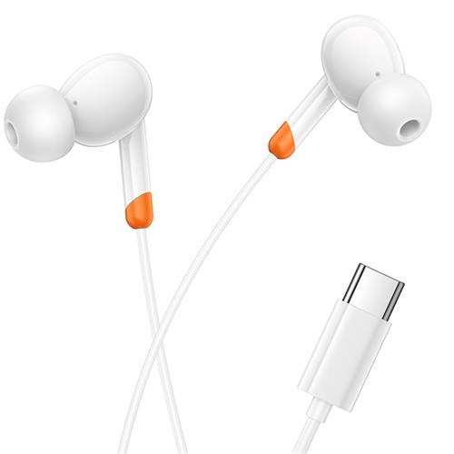 Borofone BM92 Auriculares con Micrófono y Conexión USB-C Blanco