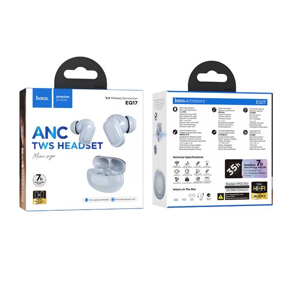 Hoco EQ17 Auricular Inalámbrico con Cancelación de Ruido Blue Star
