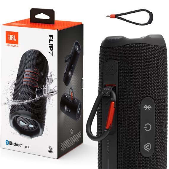 Jbl Flip 7 Altavoz Bluetooth portátil IP68 con Auracast Negro