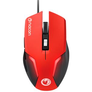Nacon Raton Gaming con sensor de 800 a 2400 PPP Rojo (PCGM-105RED)