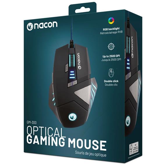 Nacon Raton Gaming con 8 Botones y hasta 2500PPP (PCGM-300)