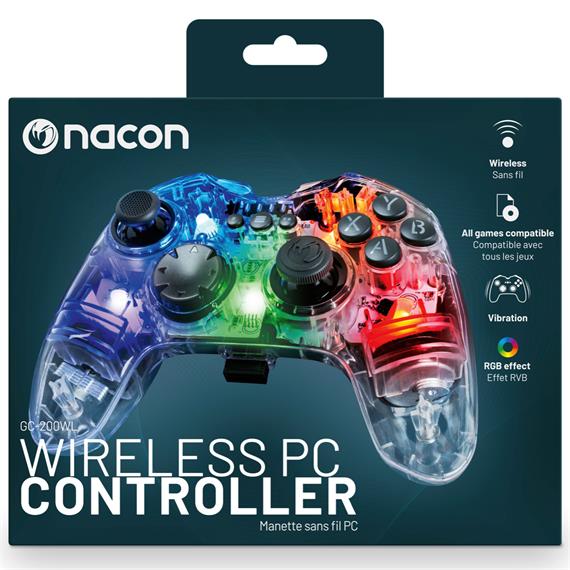 Nacon Mando Inalámbrico para PC (PCGC-200WLRGB)