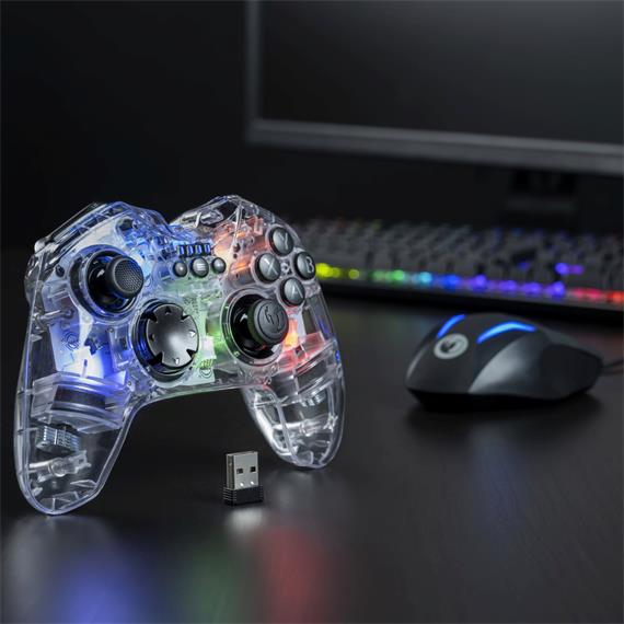 Nacon Mando Inalámbrico para PC (PCGC-200WLRGB)