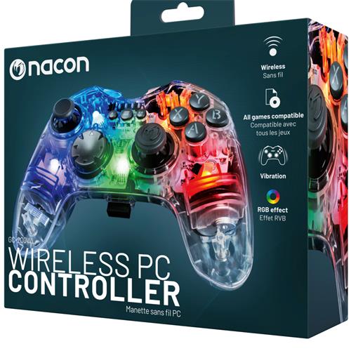 Nacon Mando Inalámbrico para PC (PCGC-200WLRGB)