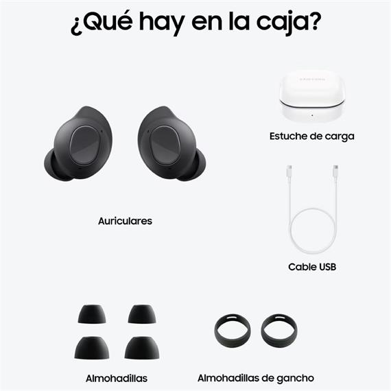 Samsung Galaxy Buds FE Auricular Bluetooth Cancelación Ruido Graphite (SM-R400N)