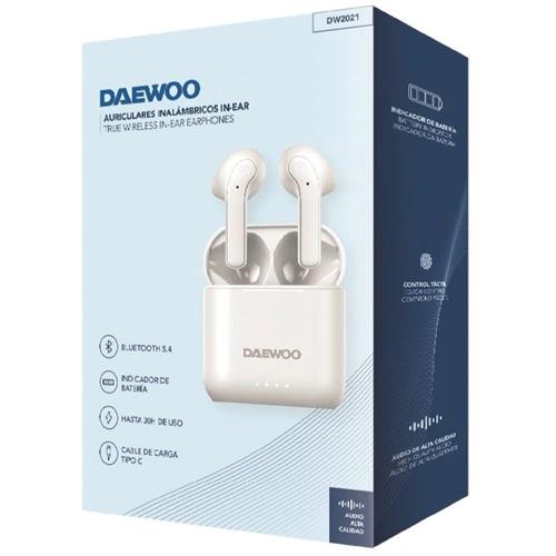 Daewoo DW2021 Auricular TWS Bluetooth 5.4 Blanco