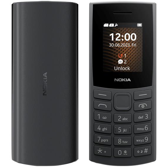 Nokia 105 Teléfono Móvil 2G con Radio FM Charcoal (TA-1557)