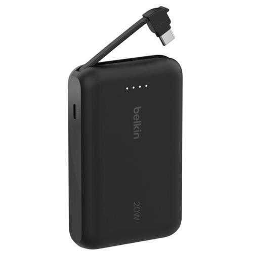 Powerbank Belkin 10.000 mAh Cable Integrado USB-C 20W Negro (BPB021HQBK)