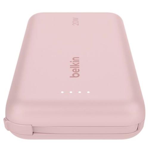 Powerbank Belkin 10.000 mAh Cable Integrado USB-C 20W Rosa (BPB021HQPK)
