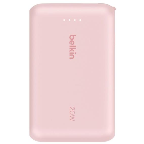 Powerbank Belkin 10.000 mAh Cable Integrado USB-C 20W Rosa (BPB021HQPK)