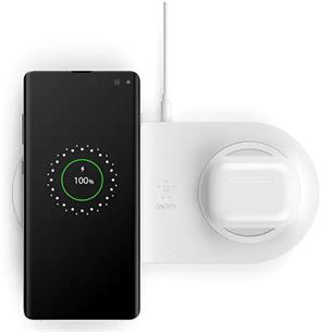 Belkin Base de Carga Inalámbrica 10W Doble Blanco (WIZ002VFWH)