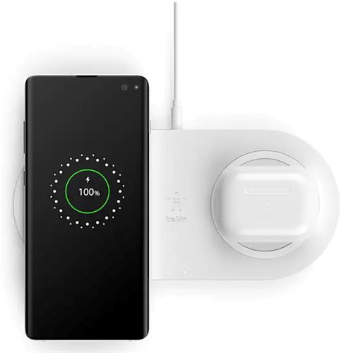 Belkin Base de Carga Inalámbrica 10W Doble Blanco (WIZ002VFWH)