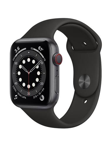 APPLE WATCH SERIES 6 GPS+ CELLULAR 44MM SPACE GREY + BLACK (MG2E3TY/A)