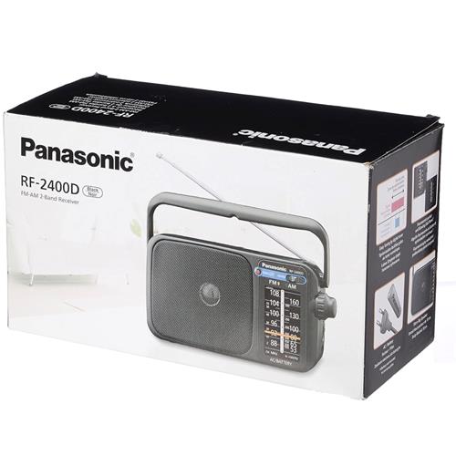 Panasonic RF-2400DEG-K Radio AM/FM con Pila y Corriente