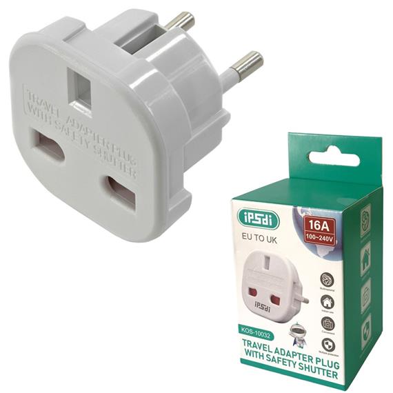 IP5di Adaptador de Viaje Reino Unido a Europa