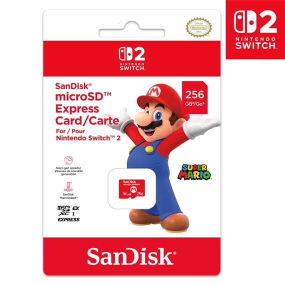 Memoria Sandisk Micro Sd Express 256GB  Nintendo Switch 2
