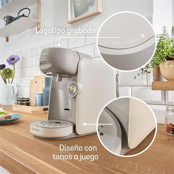Bosch TAS16B7 Cafetera Tassimo Finesse Multibebida Beige