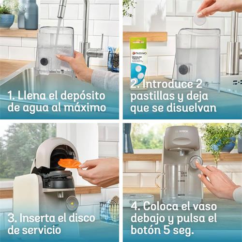Bosch TAS16B7 Cafetera Tassimo Finesse Multibebida Beige