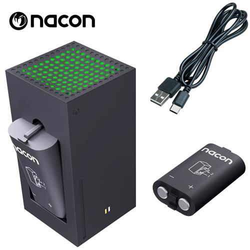 Nacon Pack Cargador y Dos Baterias Externas para Mandos XBOX