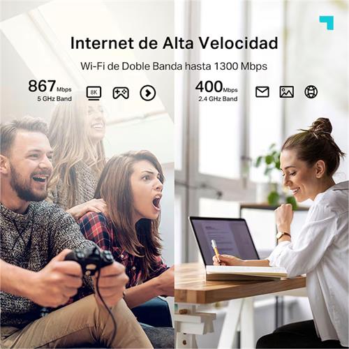 Tp-Link Adaptador AC1300 DualBand USB 3.0 (Archer T3U Plus)