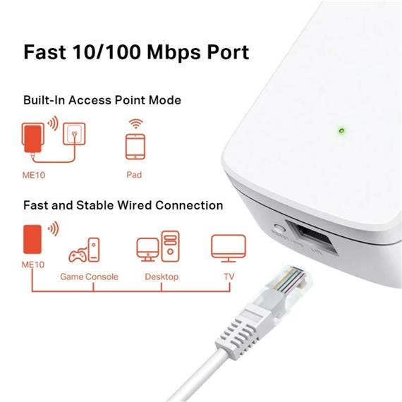 Mercusys Extensor WiFi 300Mbps (ME10)
