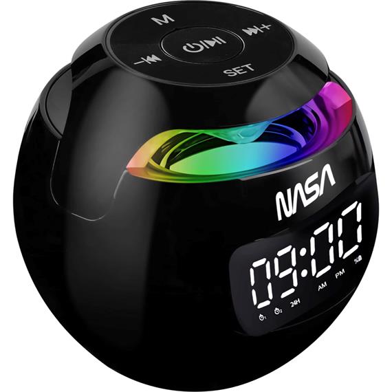 Nasa SP200 Altavoz Bluetooth, con Reloj y Alarma