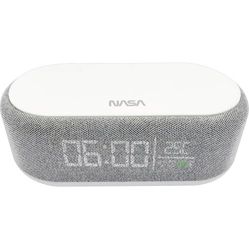 Nasa SPC400 Altavoz Bluetooth con Reloj Alarma y Cargador Inalámbrico