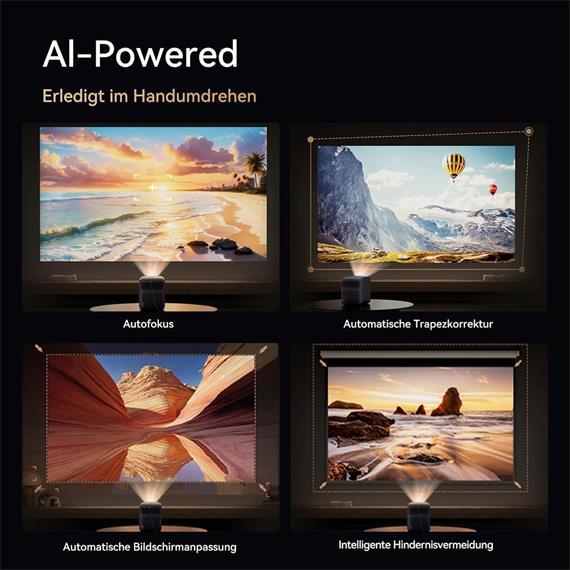 Wanbo Mozart 1 Pro Proyector 1080p, 900 Lúmenes, Android TV 11.0 y WIFI