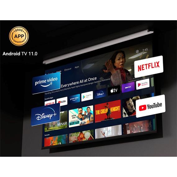 Wanbo Mozart 1 Pro Proyector 1080p, 900 Lúmenes, Android TV 11.0 y WIFI