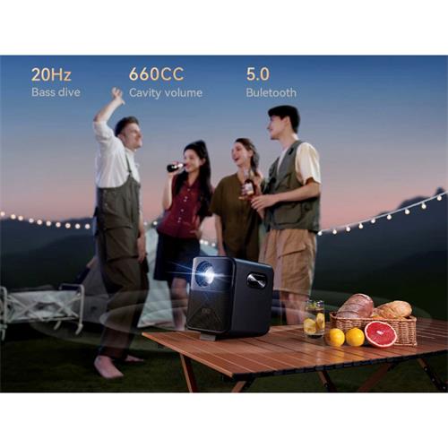 Wanbo Mozart 1 Pro Proyector 1080p, 900 Lúmenes, Android TV 11.0 y WIFI