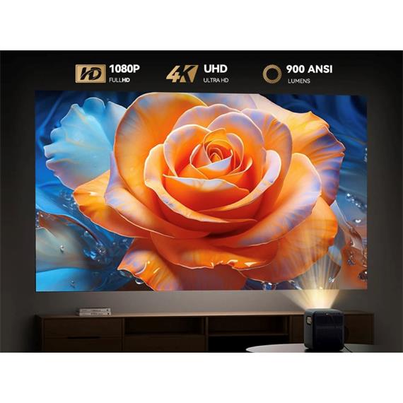 Wanbo Mozart 1 Pro Proyector 1080p, 900 Lúmenes, Android TV 11.0 y WIFI