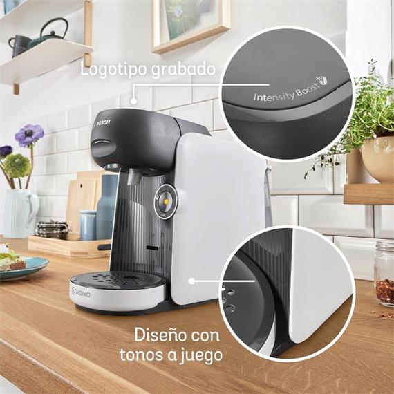 Bosch TAS16B41 Cafetera Tassimo Finesse Multibebida Blanca