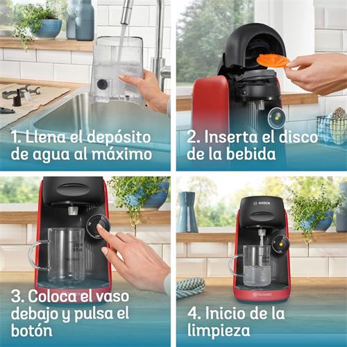 Bosch TAS16B3 Cafetera Tassimo Finesse Multibebida Roja