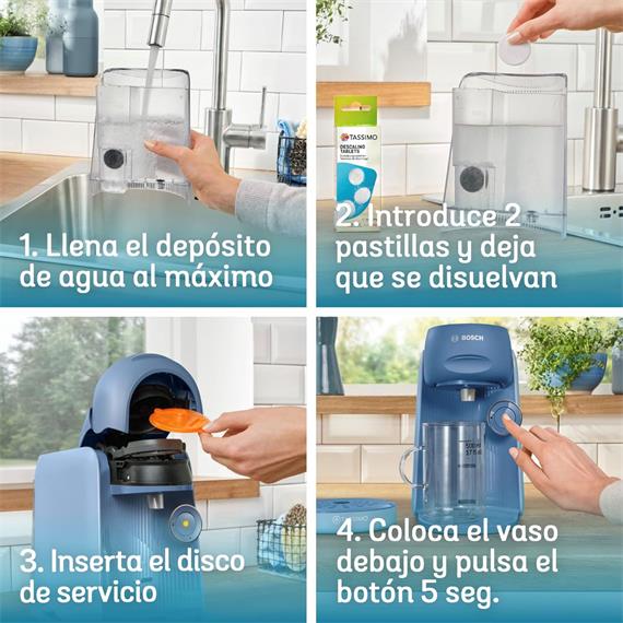 Bosch TAS16B5 Cafetera Tassimo Finesse Multibebida Azul