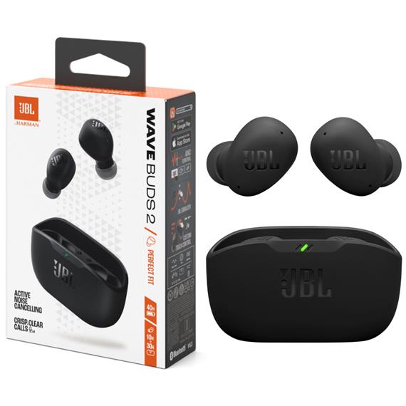 JBL Wave Buds 2 Auricular Inalámbrico con Cancelación de Ruido Negro