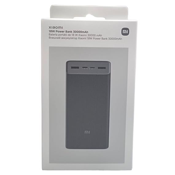 Xiaomi PowerBank 30.000 mAh 18W USB-A y USB-C Negro (BHR9126GL)