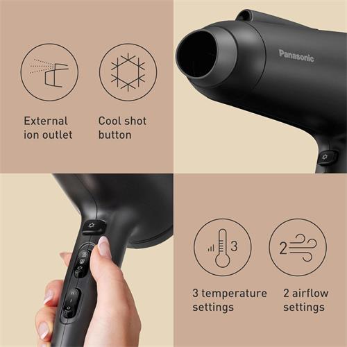 Panasonic EH-NE85-K825 Secador de Pelo con Tecnologia Air Boost