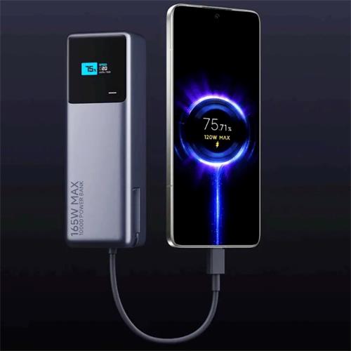 Powerbank Xiaomi 165W 10.000 mAh con Cable Integrado Gris (BHR9361GL)